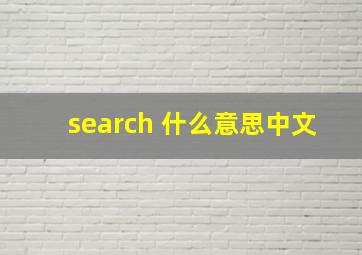 search 什么意思中文